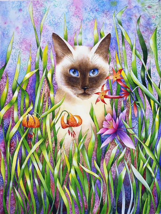 Siamese cat | Full Round Diamond Painting Kits