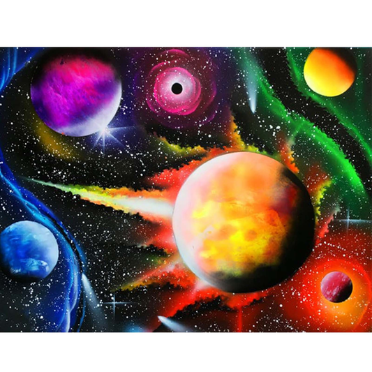 Planetary shock | Full Round Diamond Painting Kits