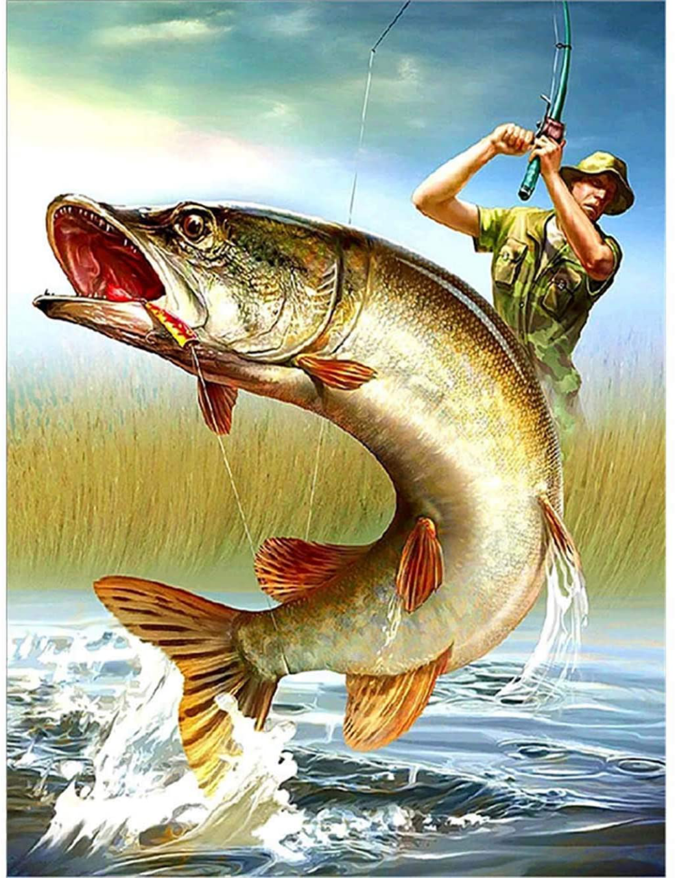 fishing | Full Round Diamond Painting Kits