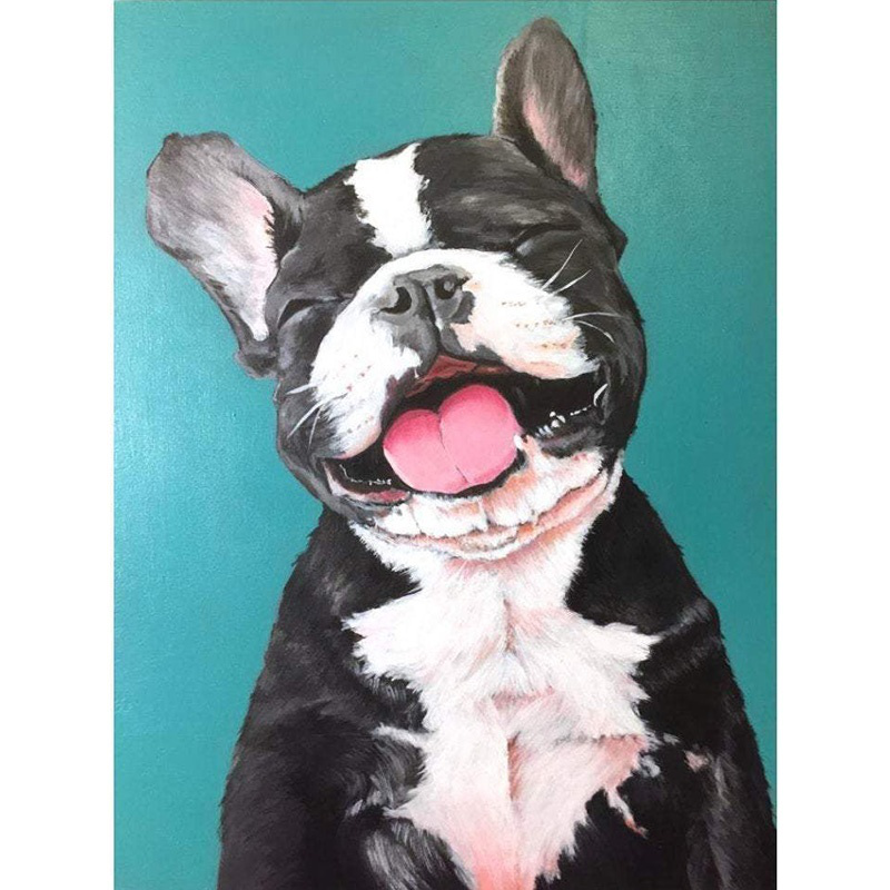 Bulldog | Full Round Diamond Painting Kits