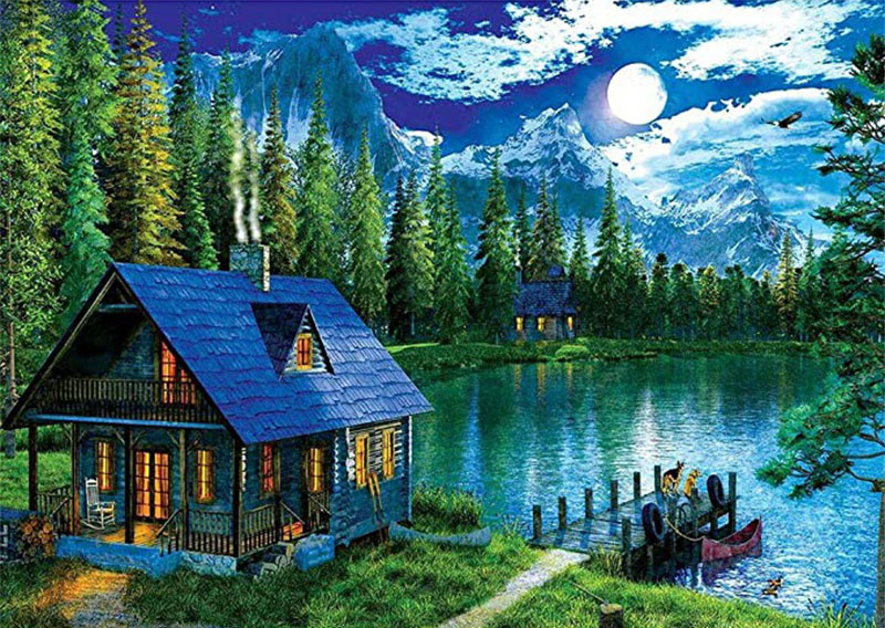 Lake house | Full Round Diamond Painting Kits