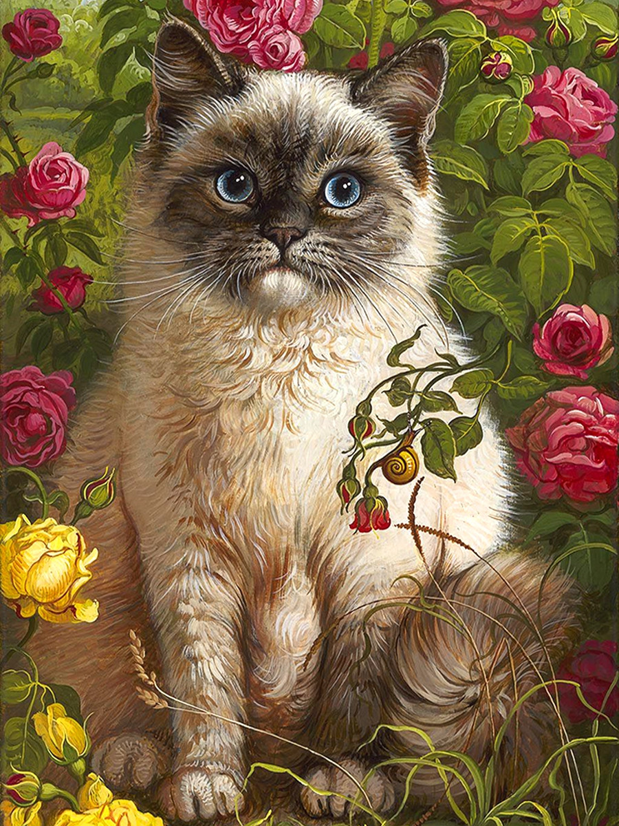 Cat | Full Round Diamond Painting Kits