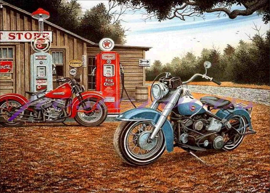 Motorcycle | Full Round Diamond Painting Kits