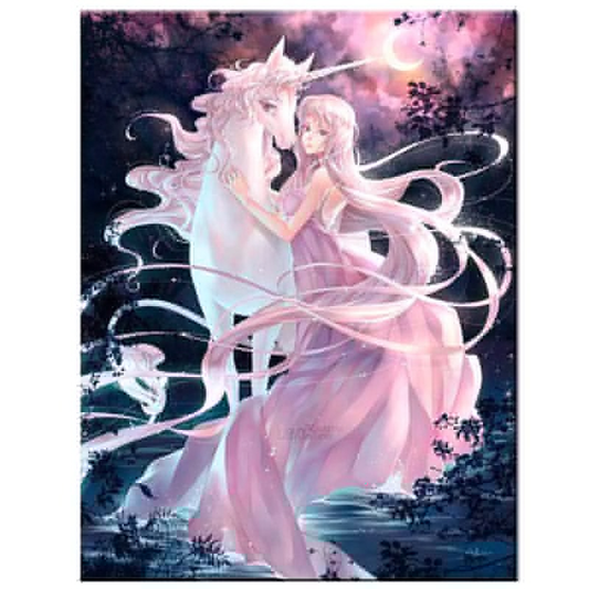 White Horse and Princess | Full Round Diamond Painting Kits