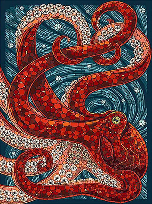 Big octopus | Full Round Diamond Painting Kits