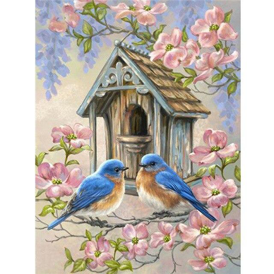 Two birds | Full Round Diamond Painting Kits