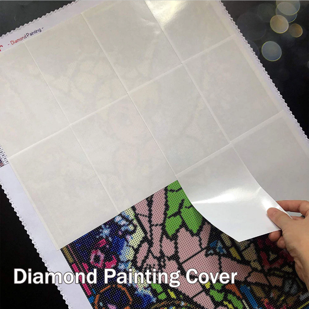 50pcs / Pack DIY Diamant Peinture Outils Accessoires Release Paper Diamant Peinture Couverture Remplacement Pratique 