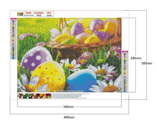 Easter Eggs | Full Round Diamond Painting Kits