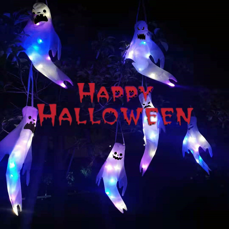 DIY Halloween LED Outdoor Light Luminous Ghost Hair Dryer Horror