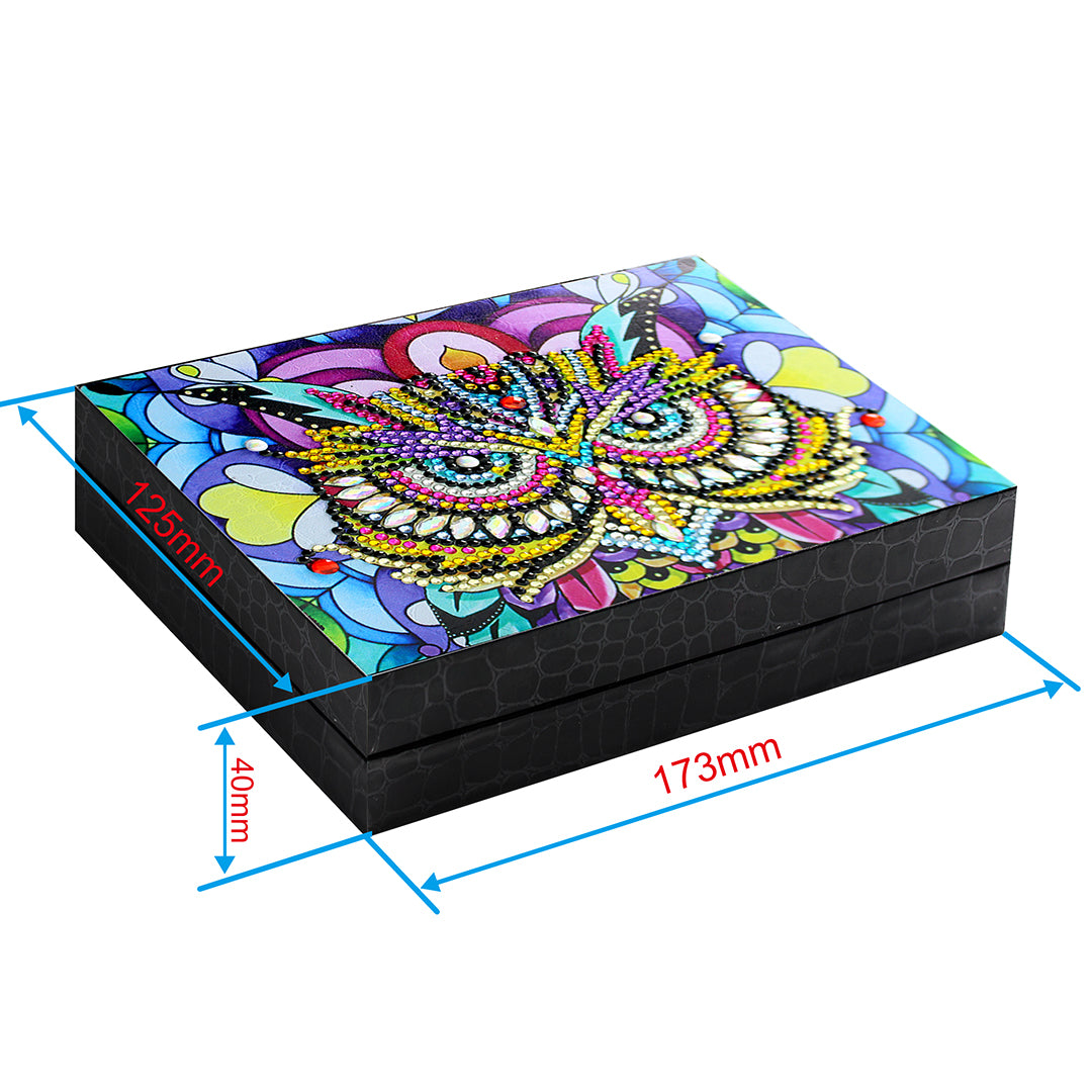 DIY shaped diamond painting owl decoration resin jewelry box