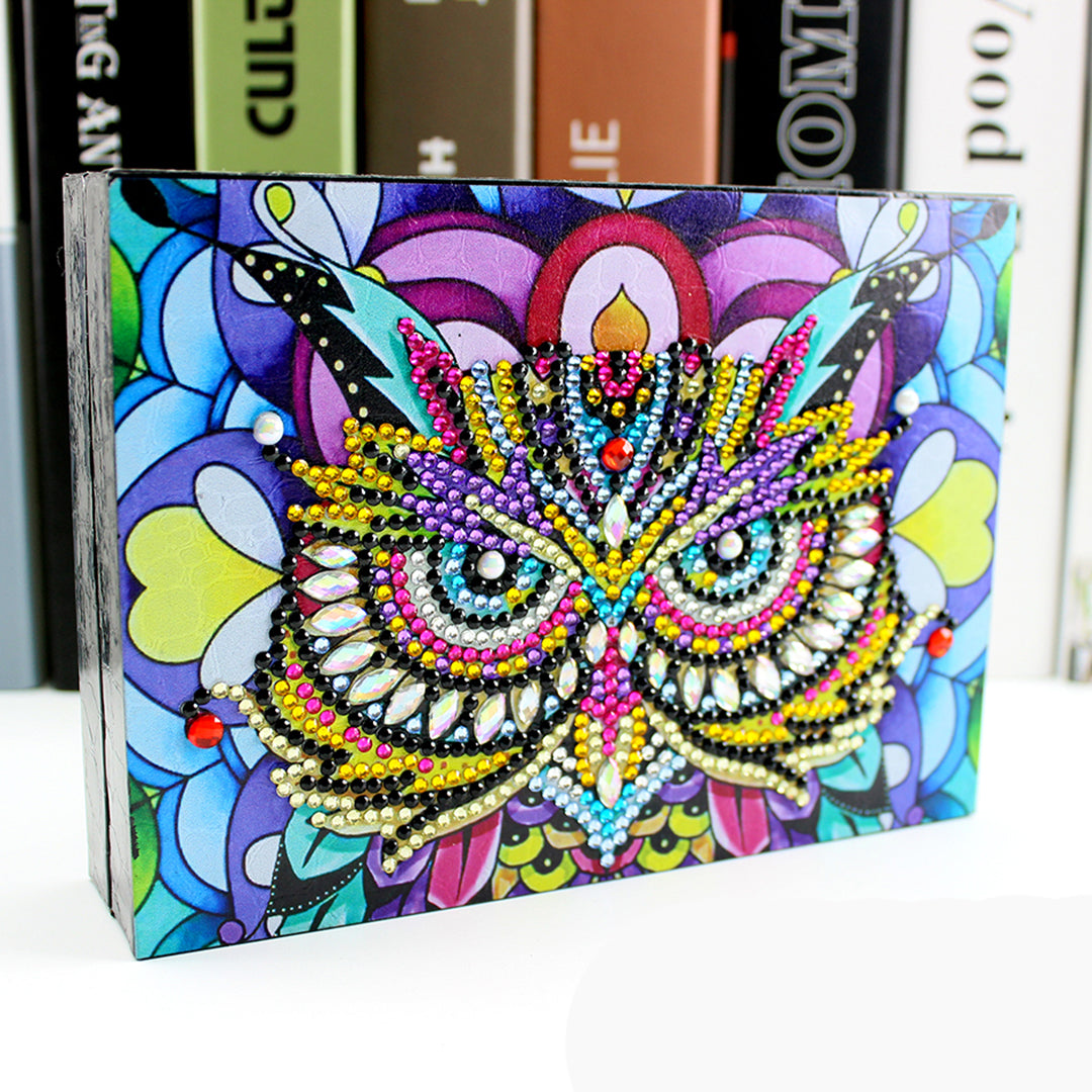 DIY shaped diamond painting owl decoration resin jewelry box