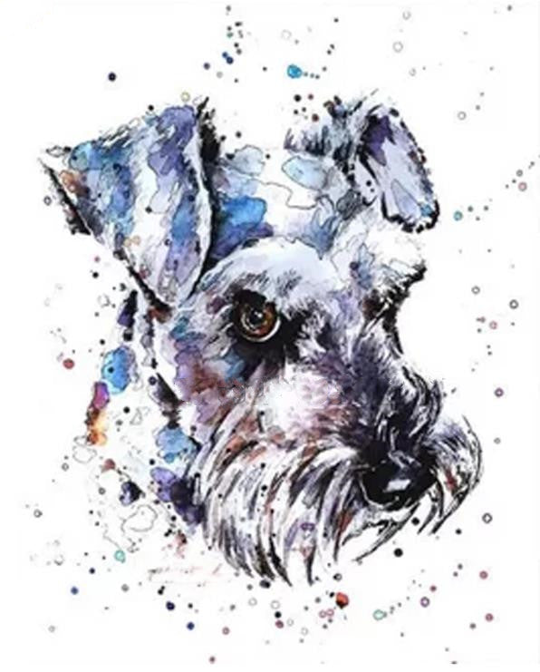 Hund | Vollständige runde/quadratische Diamond Painting Kits