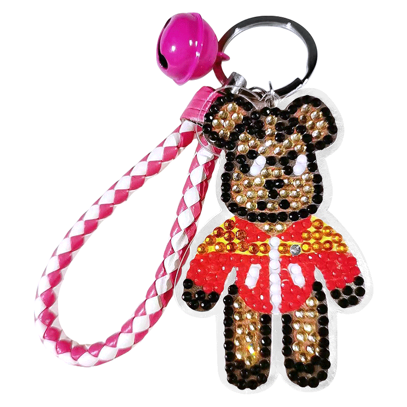 DIY Diamond Painting Keychain | Bearbrick