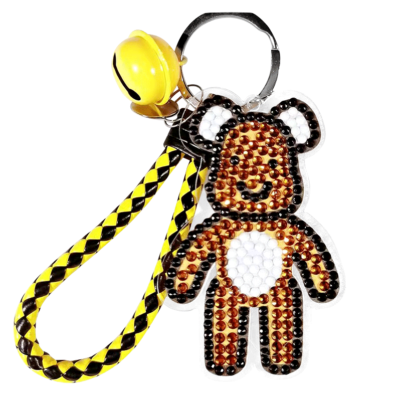 DIY Diamond Painting Keychain | Bearbrick