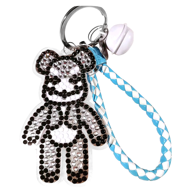 DIY Diamond Painting Keychain | Bearbrick