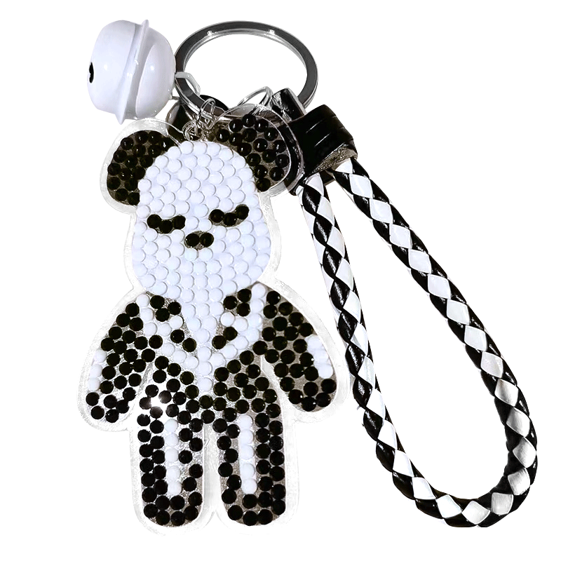 DIY Diamond Painting Keychain | Bearbrick