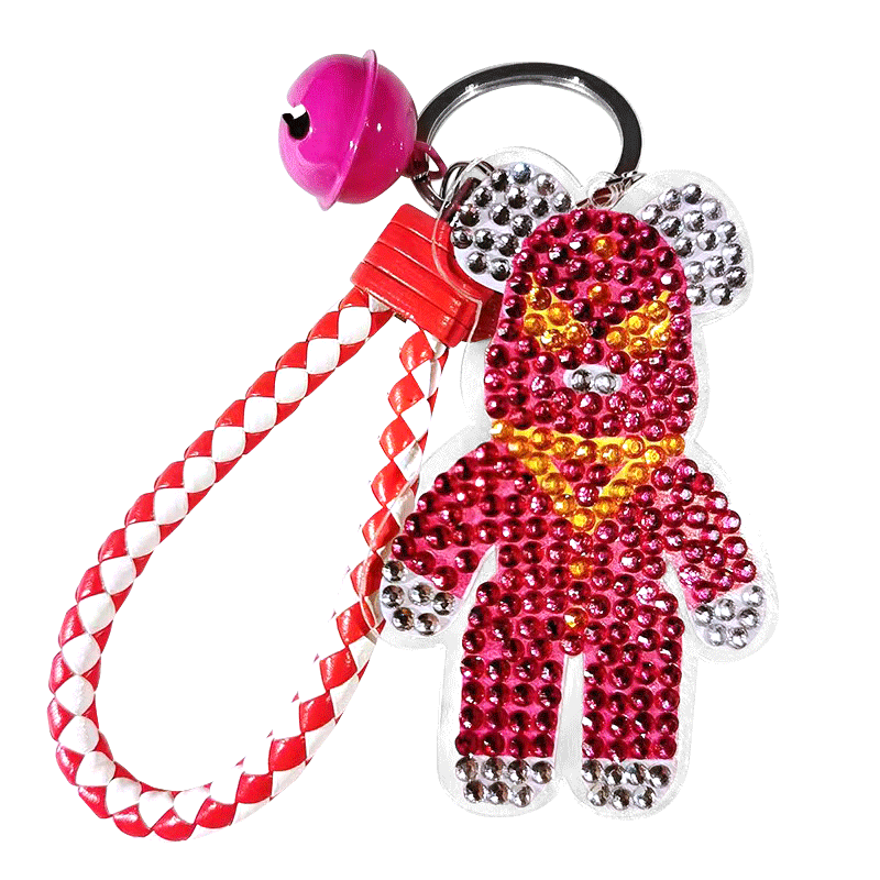 DIY Diamond Painting Keychain | Bearbrick