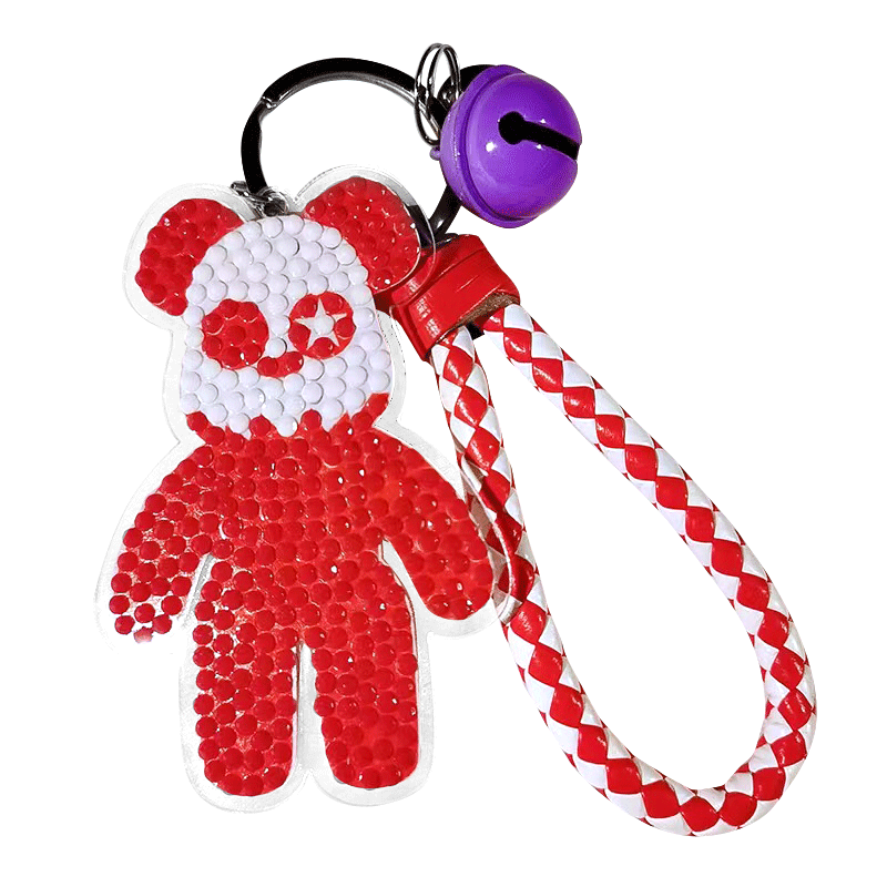 DIY Diamond Painting Keychain | Bearbrick