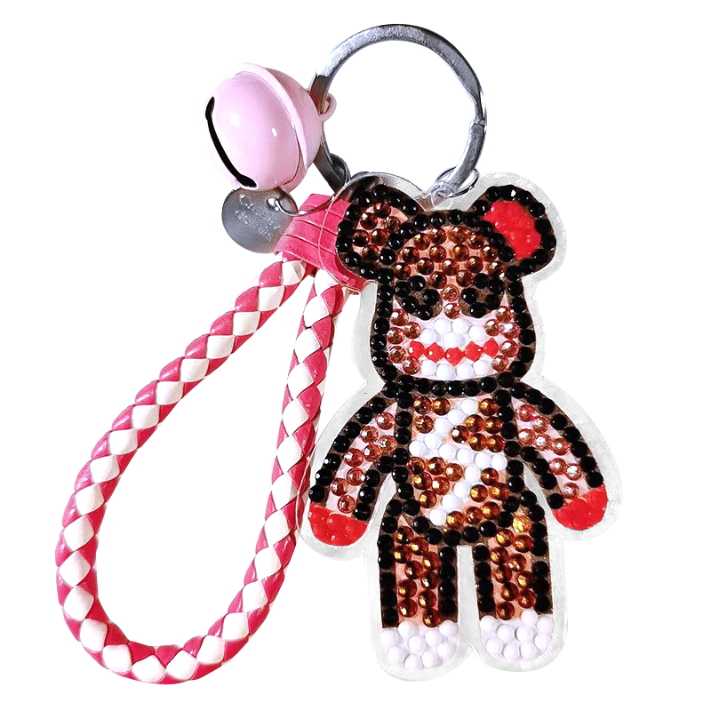 DIY Diamond Painting Keychain | Bearbrick