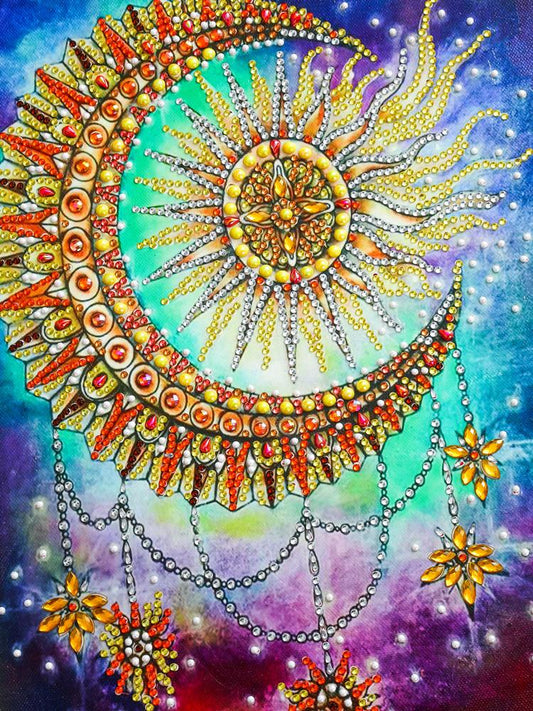 Sun and moon | Special Shaped Diamond Painting Kits