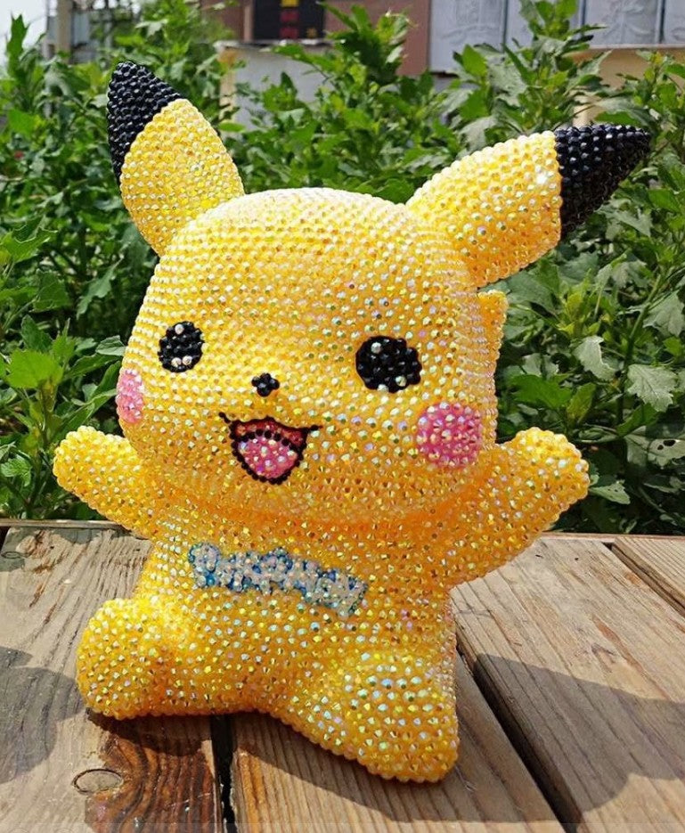 DIY Pikachu - Kristall Strass Full Diamond Painting Sparschwein (Kein Kleber)
