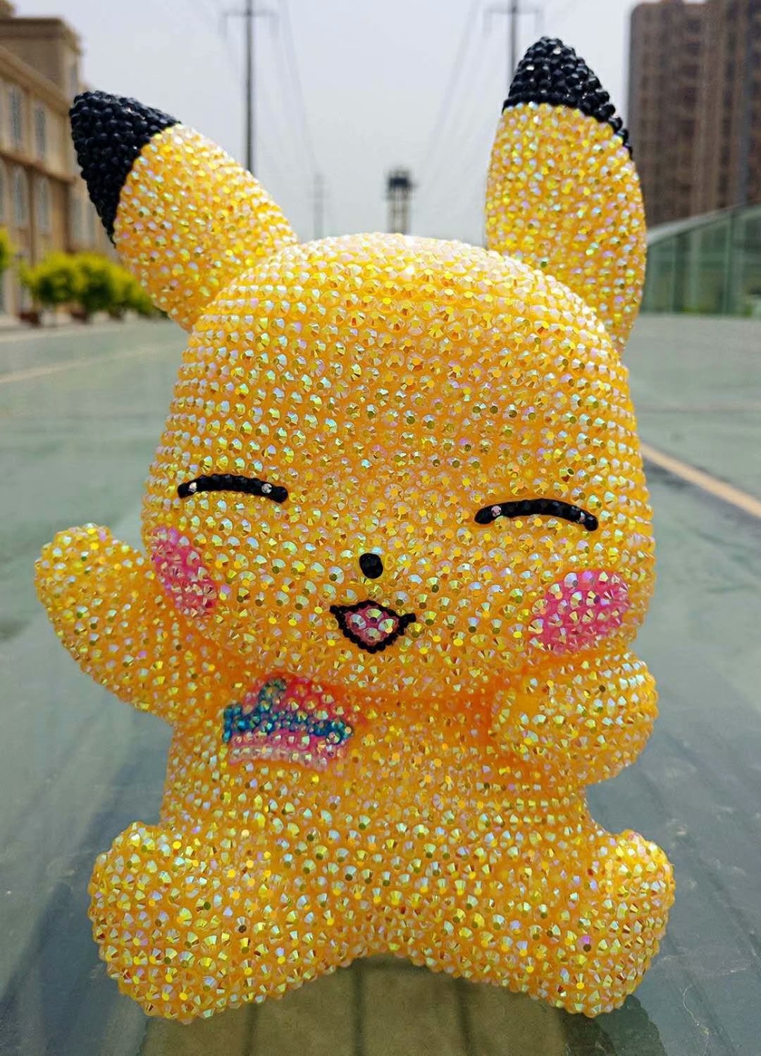 DIY Pikachu - Crystal Rhinestone Full Diamond Painting Piggy Bank (No glue)