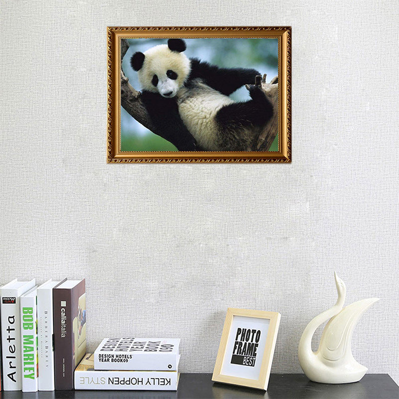 Panda On The Tree  | Full Round Diamond Painting Kits