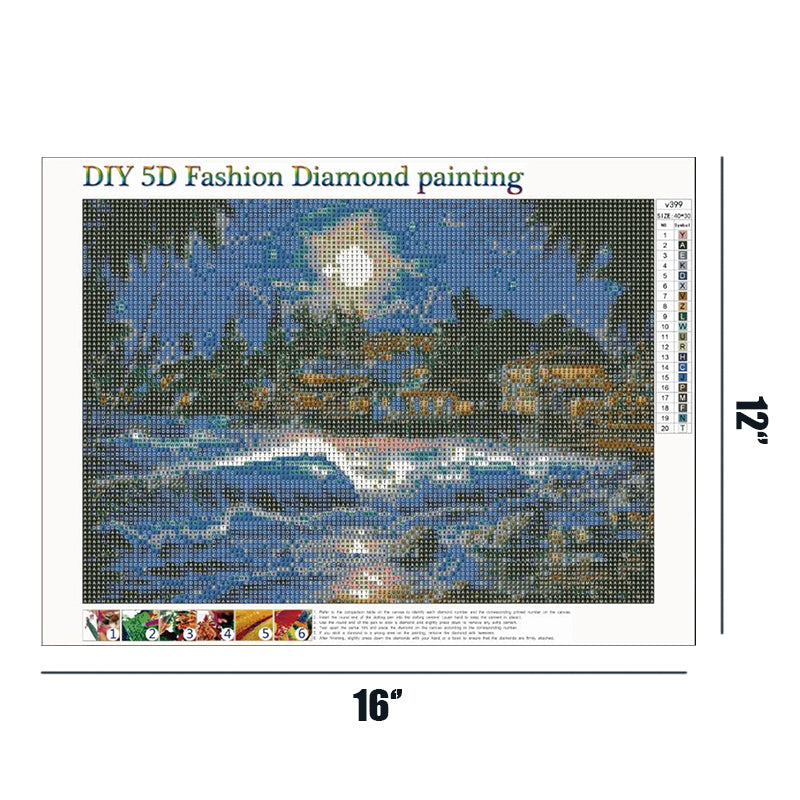 Moonlight  | Full Round Diamond Painting Kits