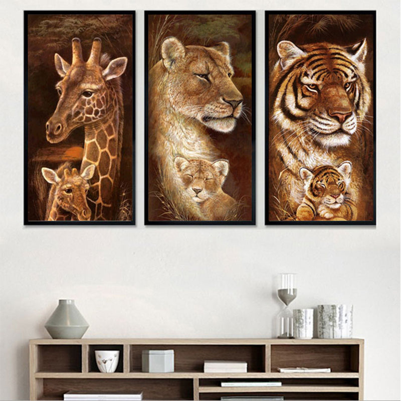 Tiger  Family  | Full Round Diamond Painting Kits