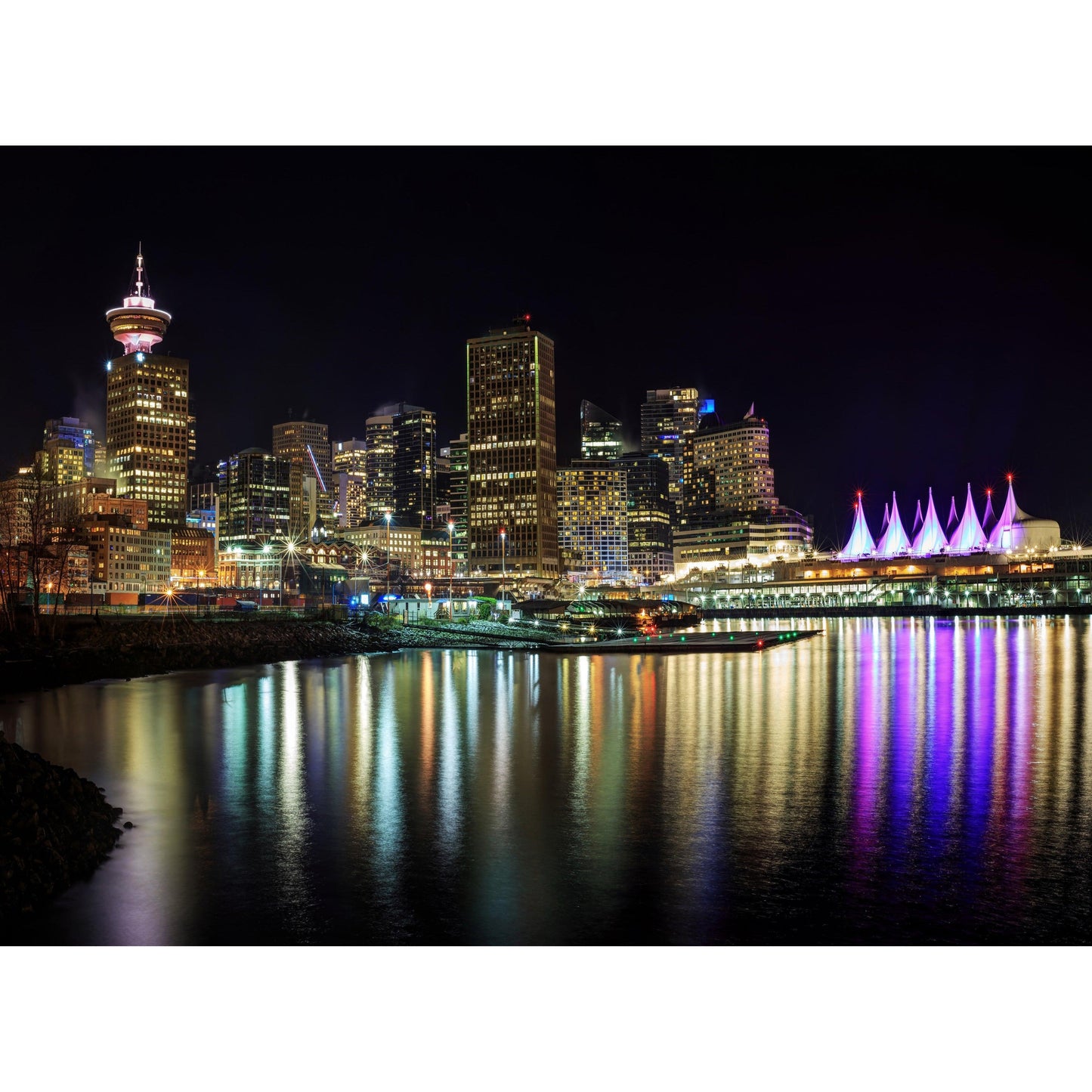 Vancouver-Skyline | Vollständige runde/quadratische Diamond Painting Kits (50x70cm) 