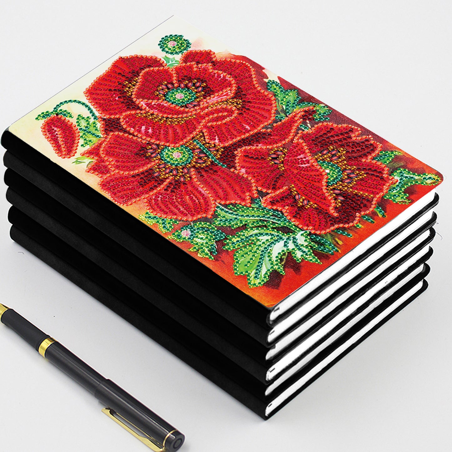 A5 5D Notebook DIY  Special Shape Rhinestone Diary Book | Flower