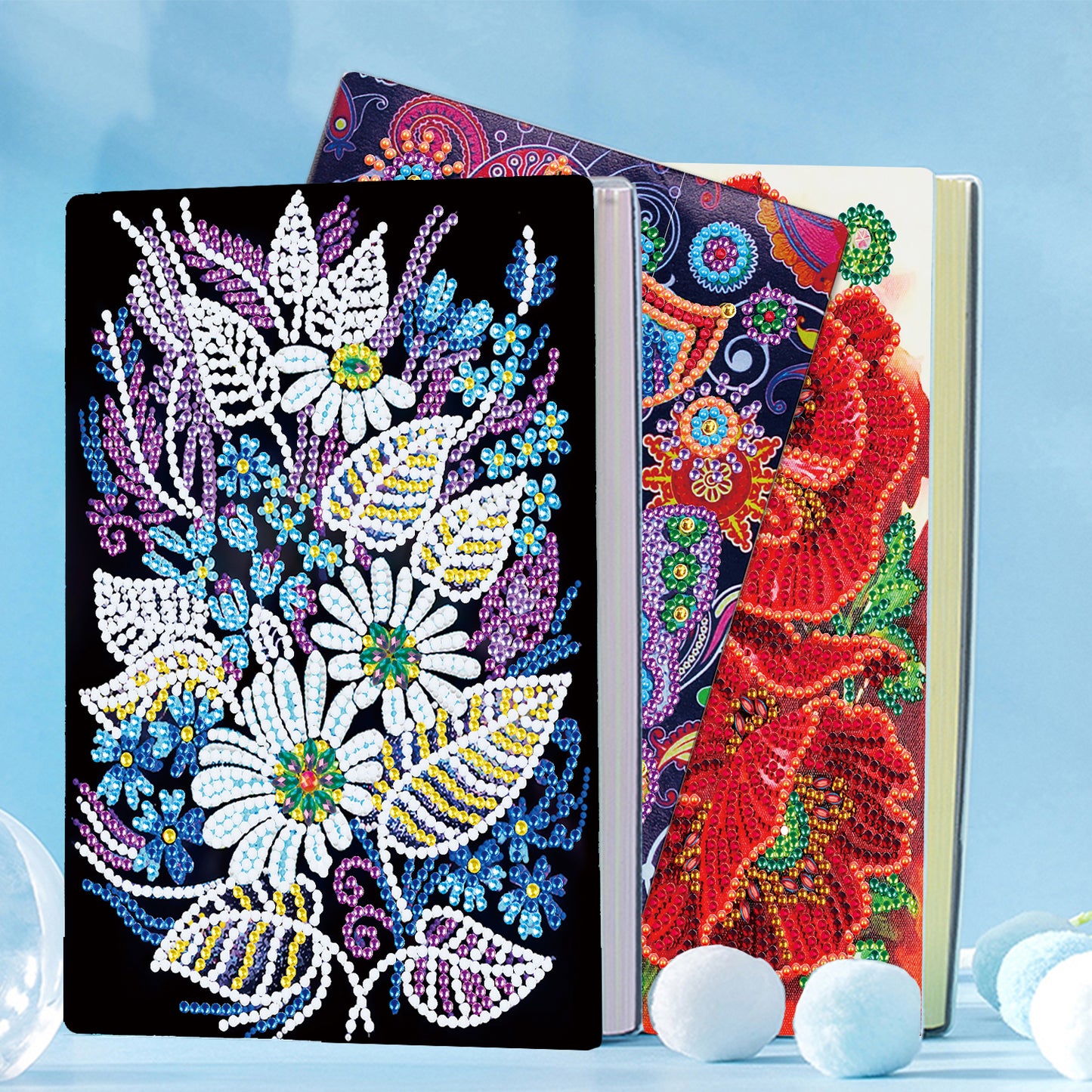 A5 5D Notebook DIY  Special Shape Rhinestone Diary Book | Flower