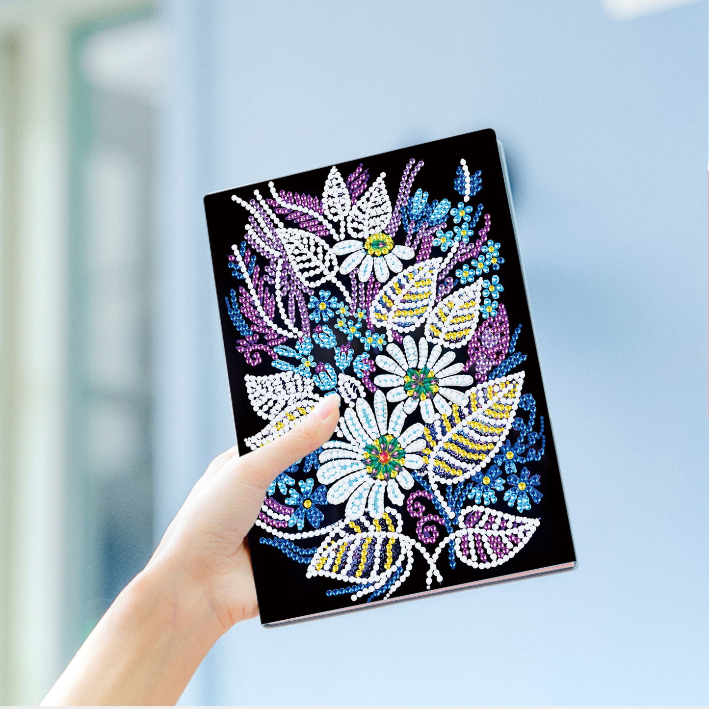 A5 5D Notebook DIY  Special Shape Rhinestone Diary Book | Flower