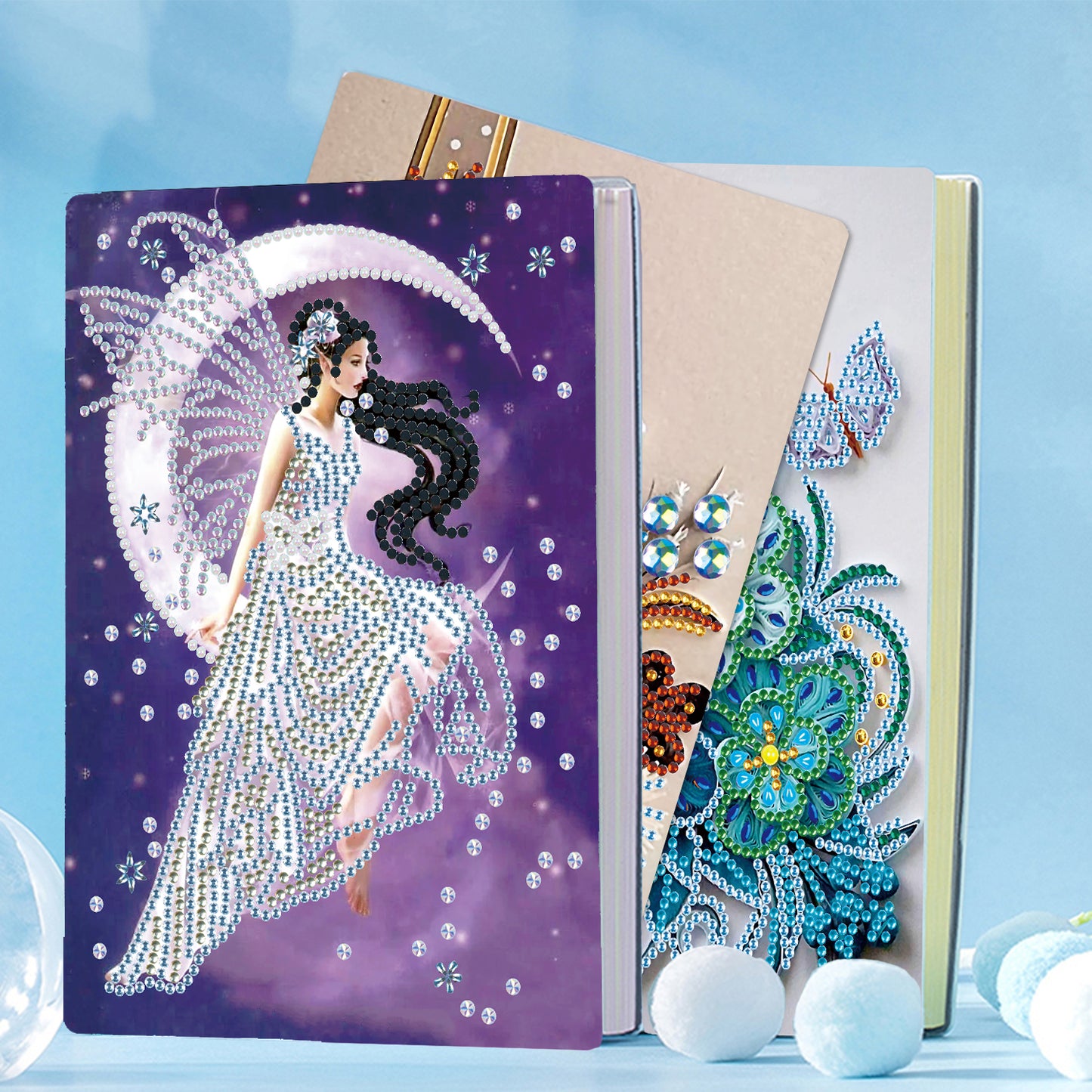 A5 5D Notebook DIY  Special Shape Rhinestone Diary Book | Moon Girl