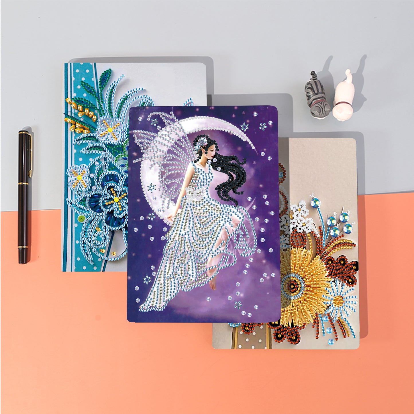 A5 5D Notebook DIY  Special Shape Rhinestone Diary Book | Moon Girl