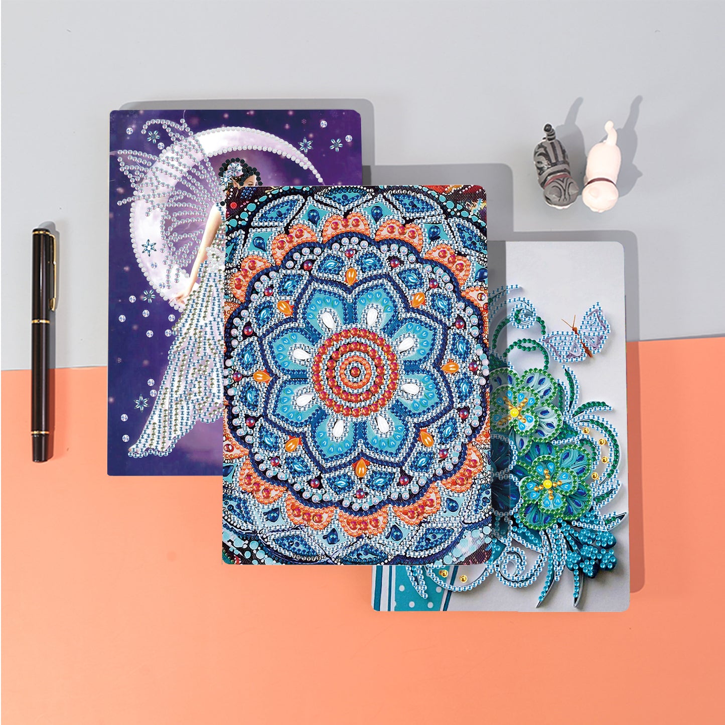 A5 5D Notebook DIY  Special Shape Rhinestone Diary Book | Mandala