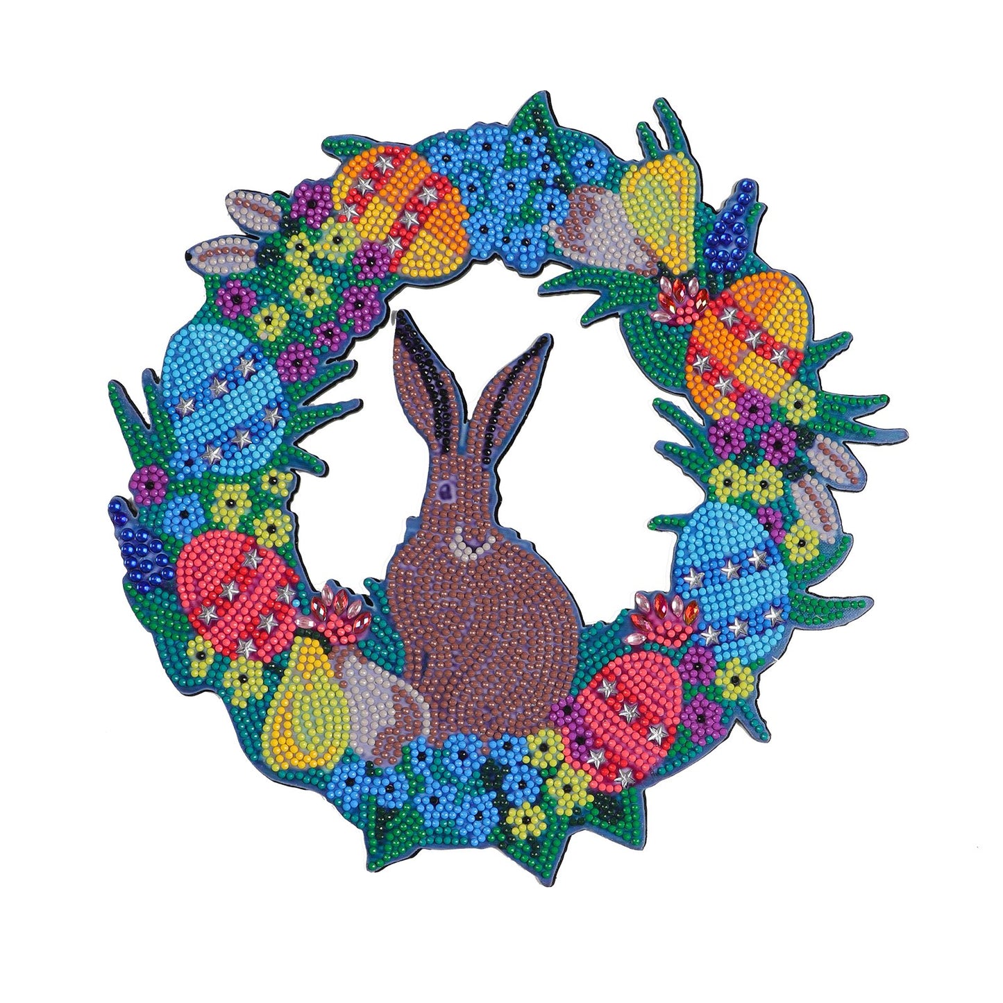 DIY Diamond Painting Wreath - Rabbit