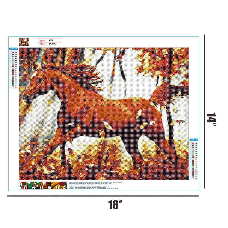 Running Horse   | Full Round Diamond Painting Kits