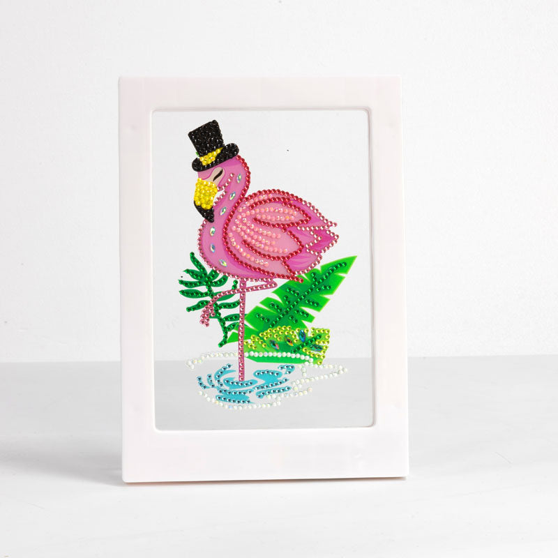 DIY flamingo diamond painting Led lamp night light home desk photo frame painting decoration