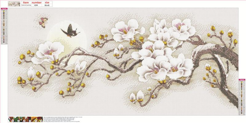 Magnolia Flower | Full Round Diamond Painting Kits