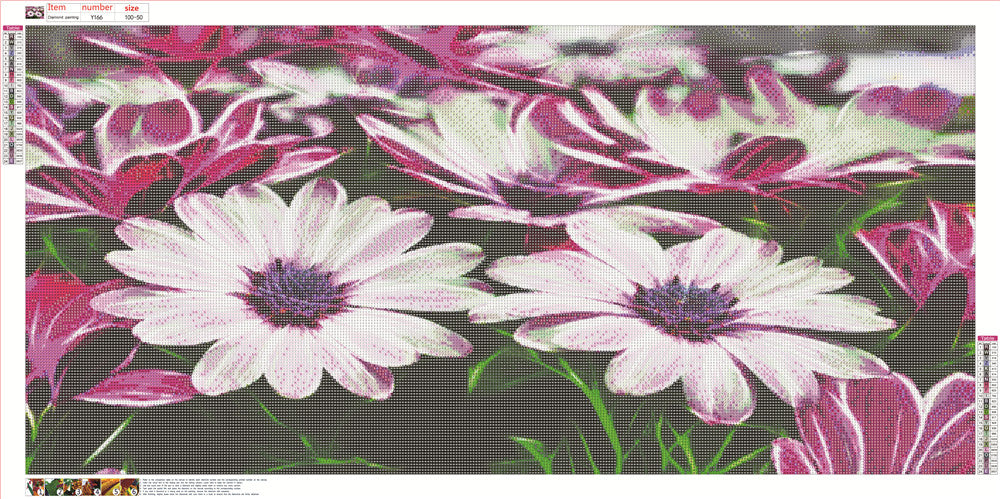 purple flower | Full Round Diamond Painting Kits