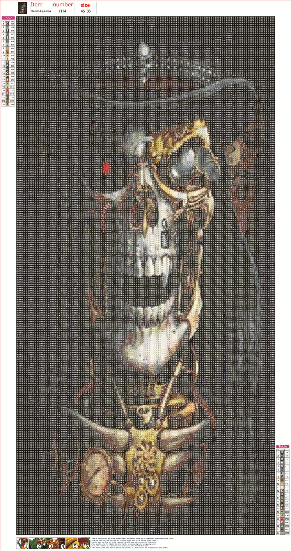 Skeleton | Full Round Diamond Painting Kits