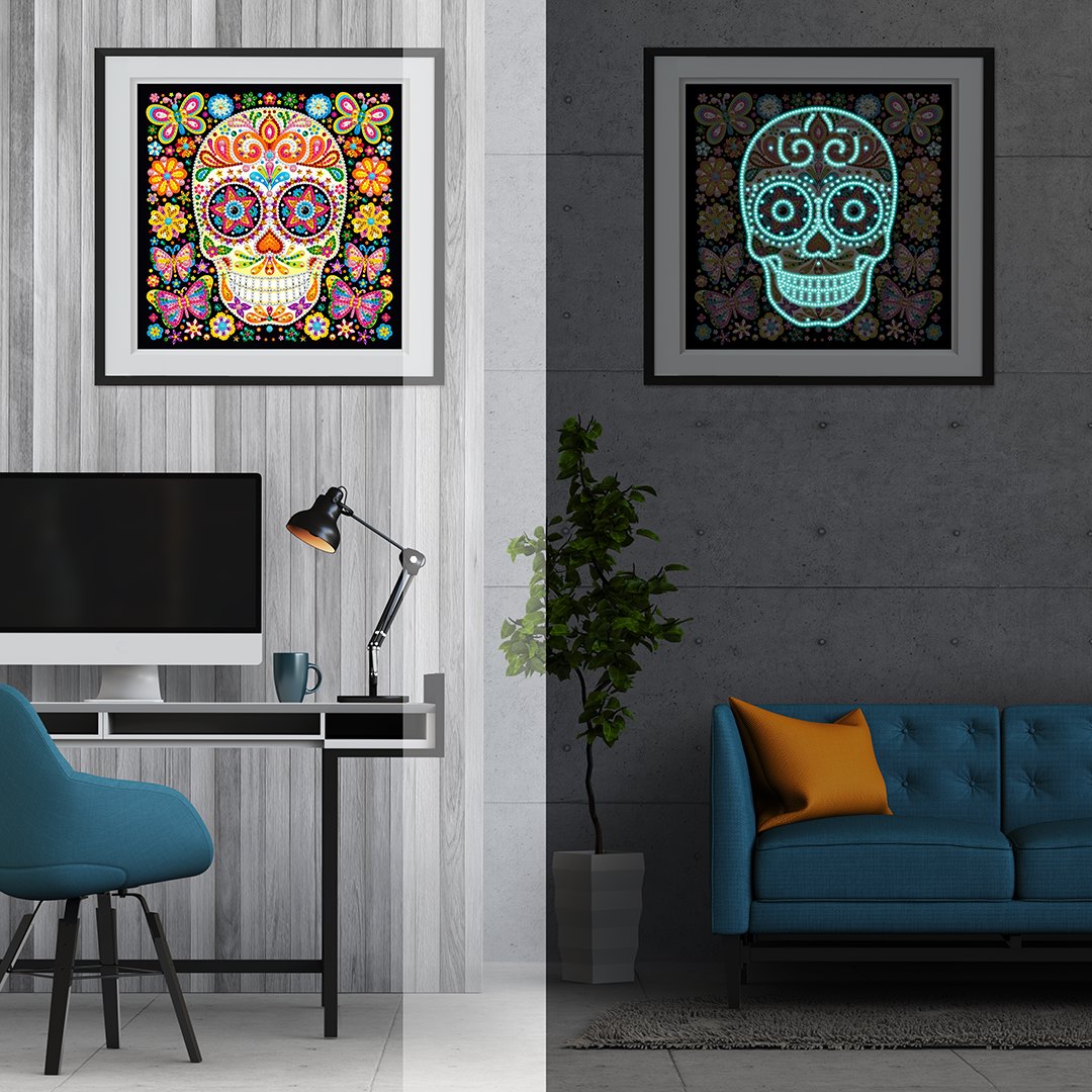 Skull | Luminous Diamond Painting Kits