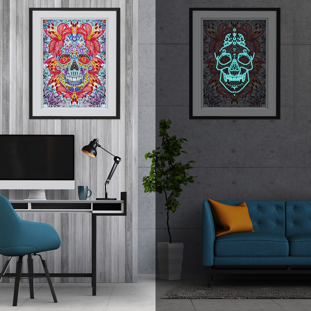 Skull | Luminous Diamond Painting Kits