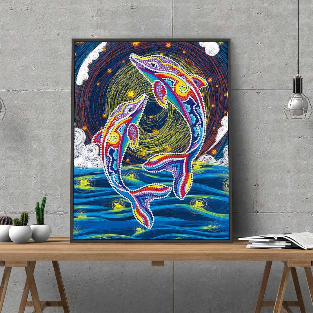 Dolphin | Luminous Diamond Painting Kits