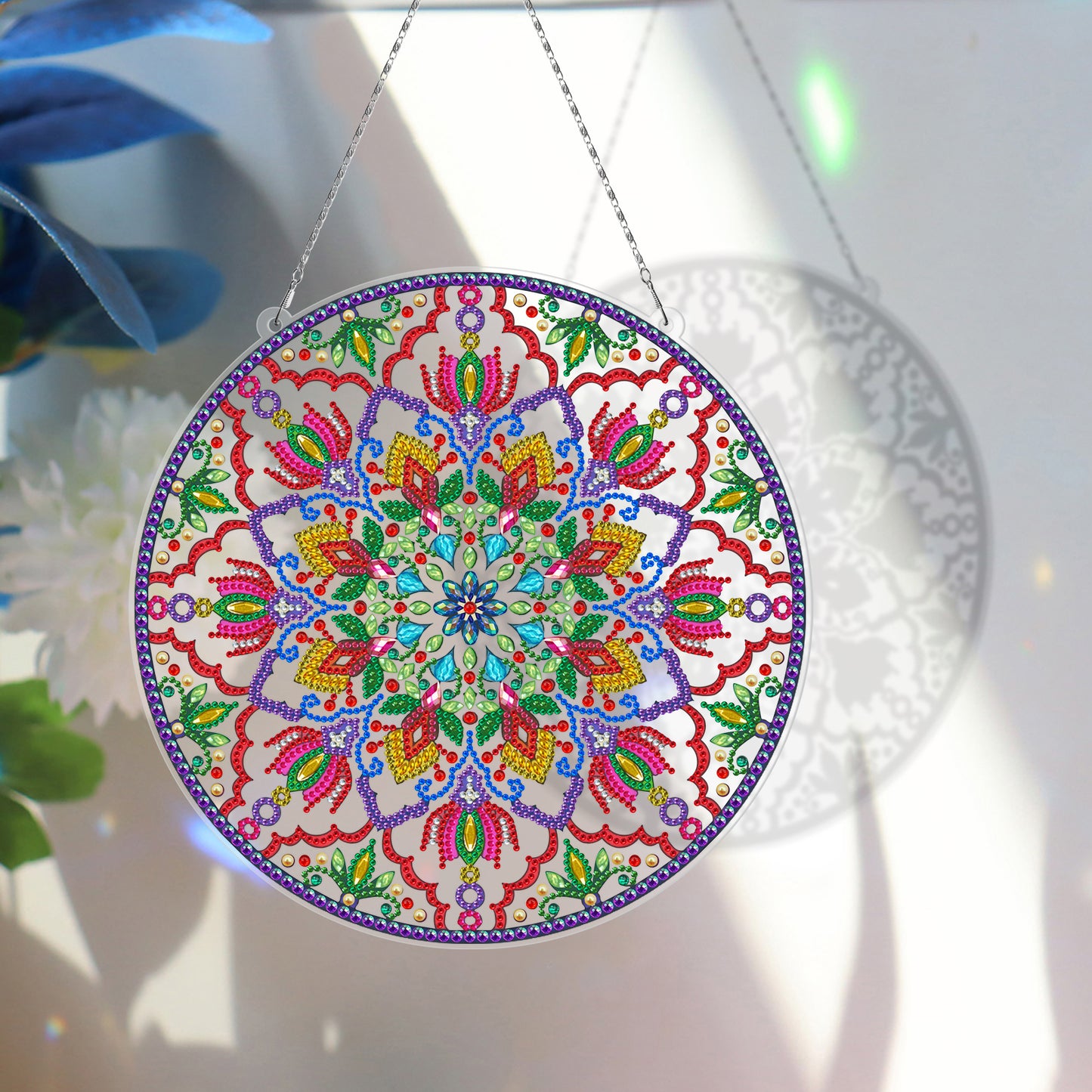 Décoration murale de porte pendentif diamant bricolage | Mandala