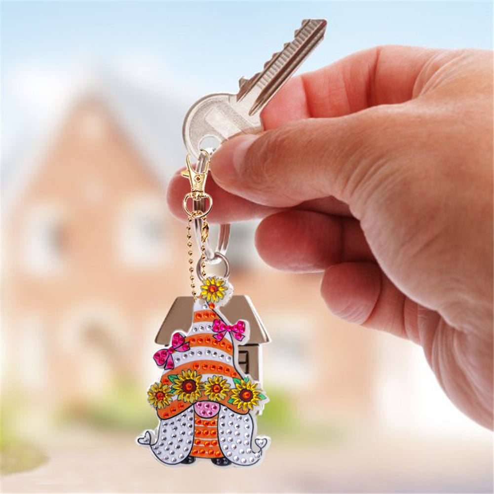 DIY Diamond Painting Keychain | Gnome | 5 Piece Set