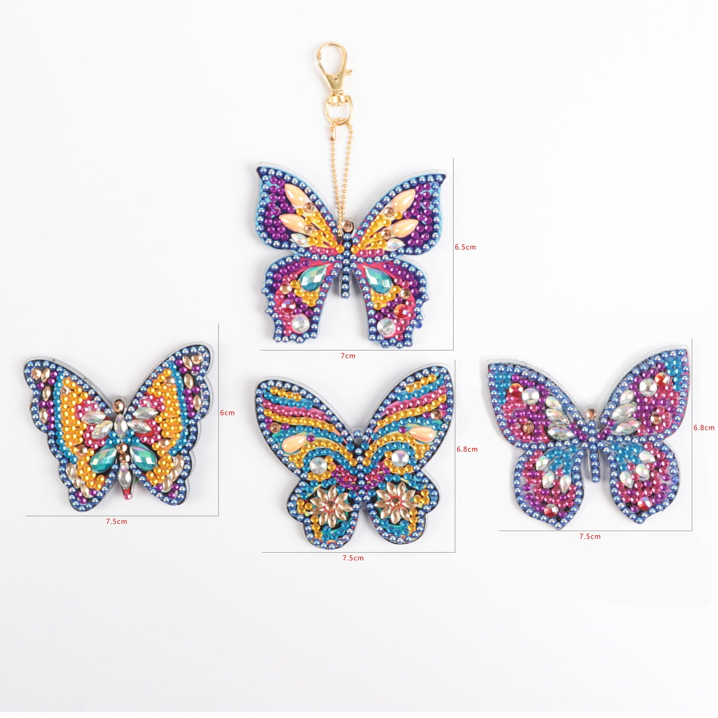 DIY Diamond Painting | Butterfly | Keychain Kit