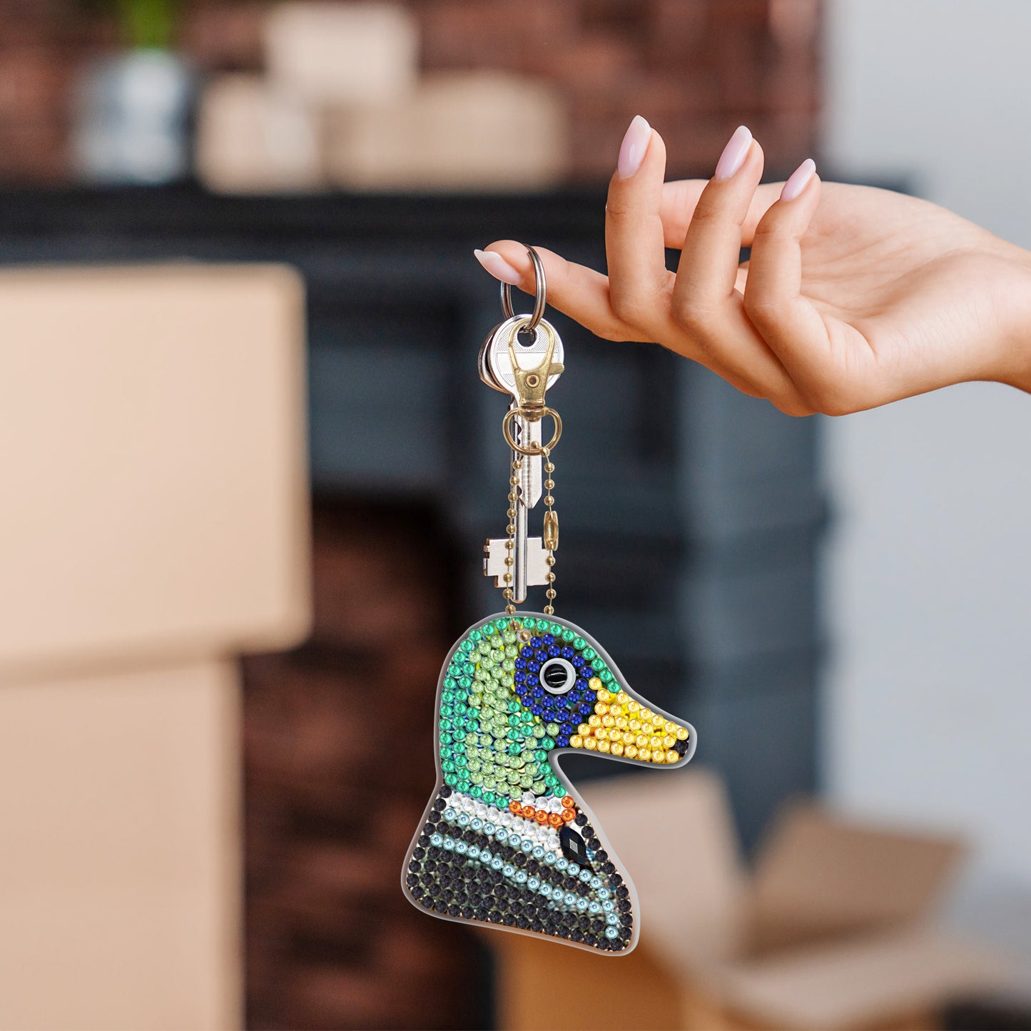 DIY keychain | Bird | Double-sided | 5 Piece Set
