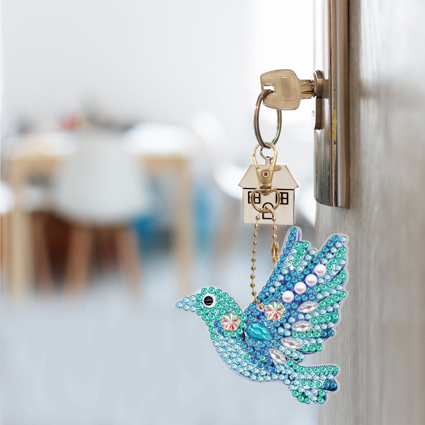 DIY keychain | Bird | Double-sided | 5 Piece Set